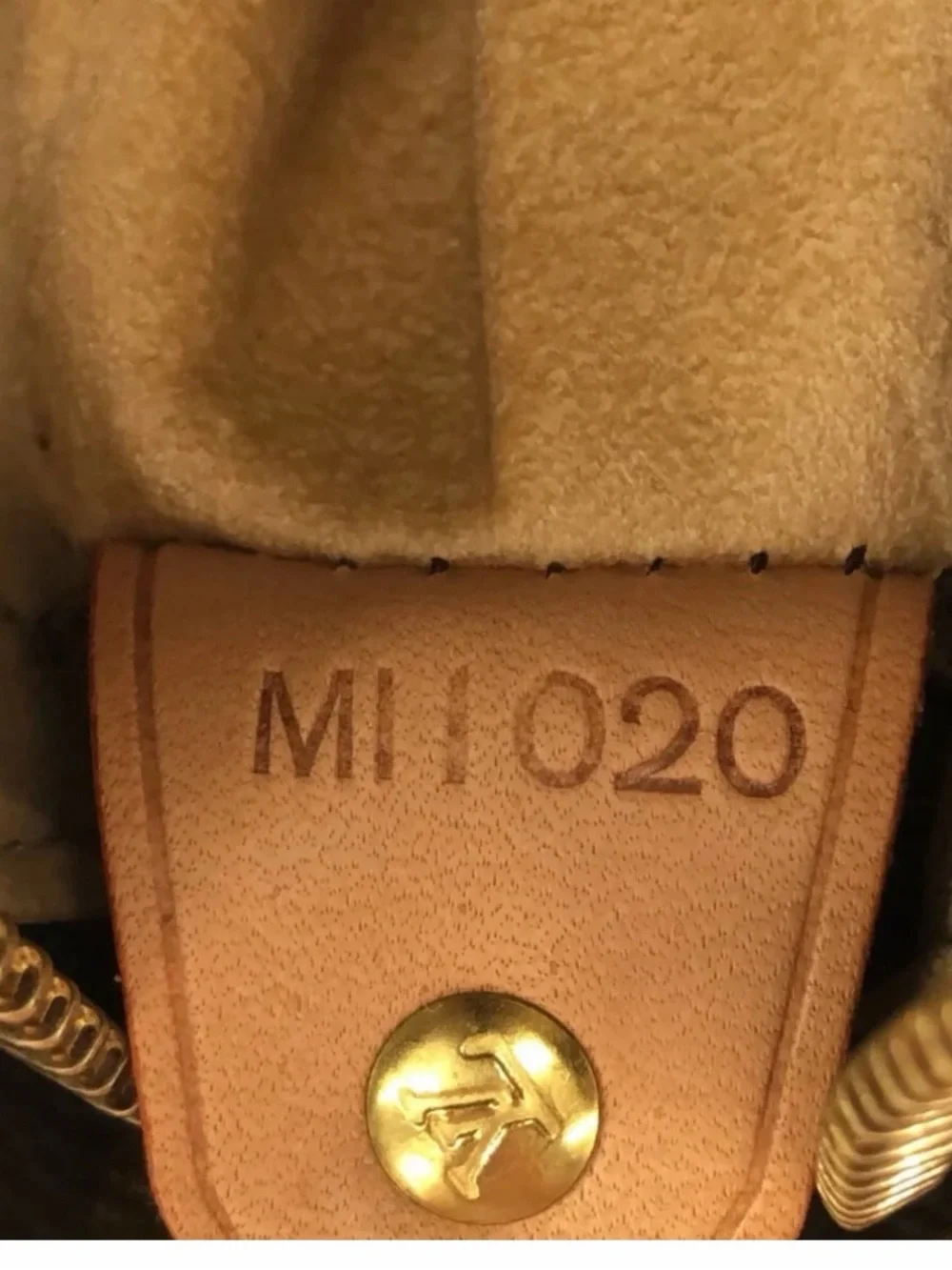 Louis Vuitton Monogram Hobo Shoulder Bag in Brown and Tan